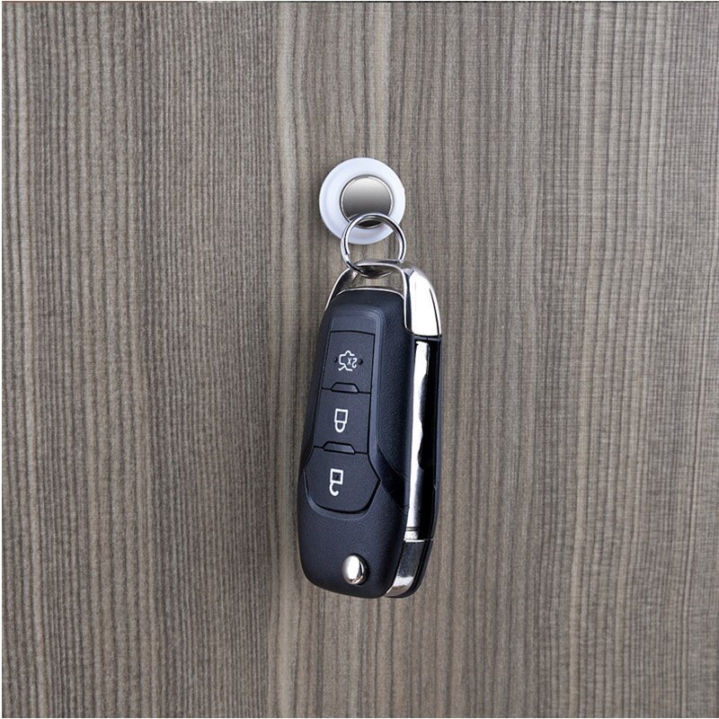 6 Stks/pak Eenvoudige Magnetische Haak Magneet Sleutel Sleutelhanger Ring Key Rekken Ingebouwde Sterke Magnetische Opslag Patch geïnstalleerd