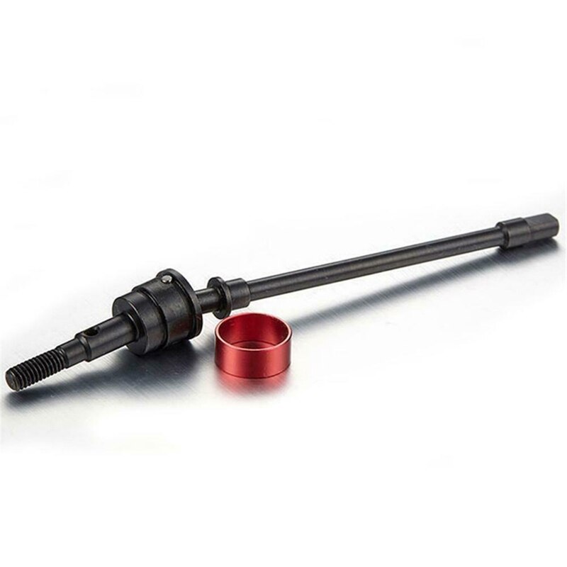 1Pair Stainless Steel Cvd Drive Shaft Front Axle Rc Parts for Axial Scx10 Crawler Rc Car Red