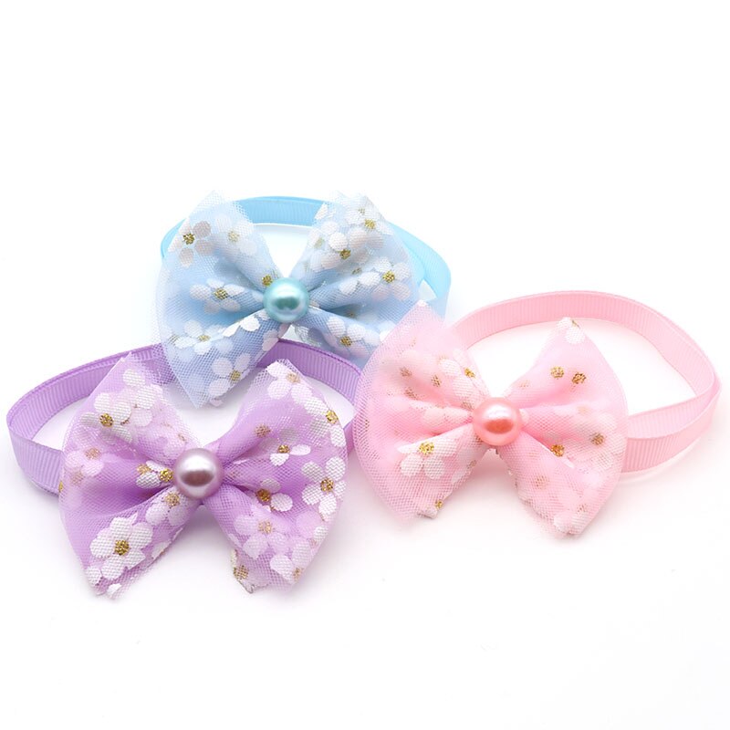 Accesorios para cachorros de 30/50 Uds., pajarita para cachorros, pajarita para perros pequeños, accesorios para perros, accesorios para mascotas, suministros para mascotas de lujo