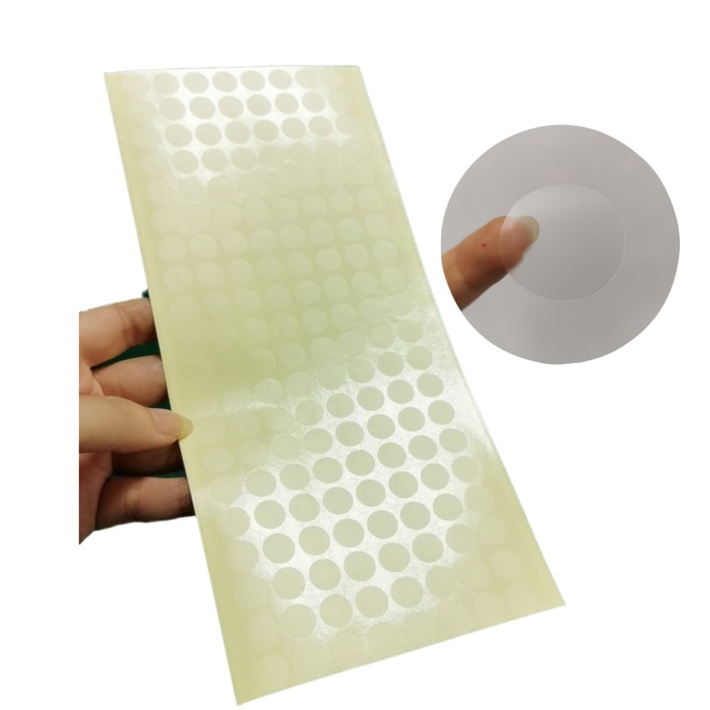1600 round frosted translucent labels PET scrapbook label sealing sticker DIY self-adhesive sticker diameter 1cm/1.5cm/2.5c