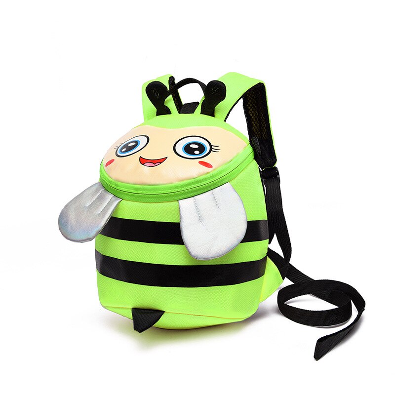 Cute Baby Kid Cartoon Bags Cartoon Unicorn Bee Kid Anti-Lost Bags ToddlerCartoon Backpacks Preschool Backpacks: Green Bee