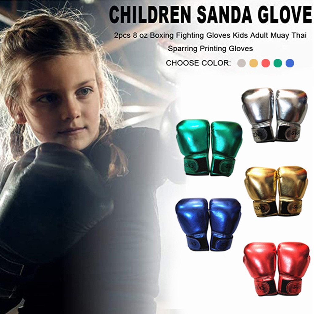 Children Boxing Gloves Children Solid Boxing Gloves Kickboxing Punching Bag Training Fight Age 3-10 Kickboxing Punching Bag