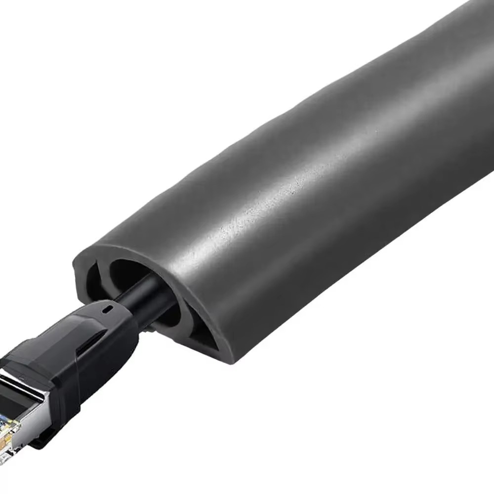 Cubierta de Cable de suelo, Protector de Cable ocultador, manguitos de Cable de alimentación, extensión de pared, Cable eléctrico, ranura para conducto, gerencia de Cable, 1m/3m, 1 ud.