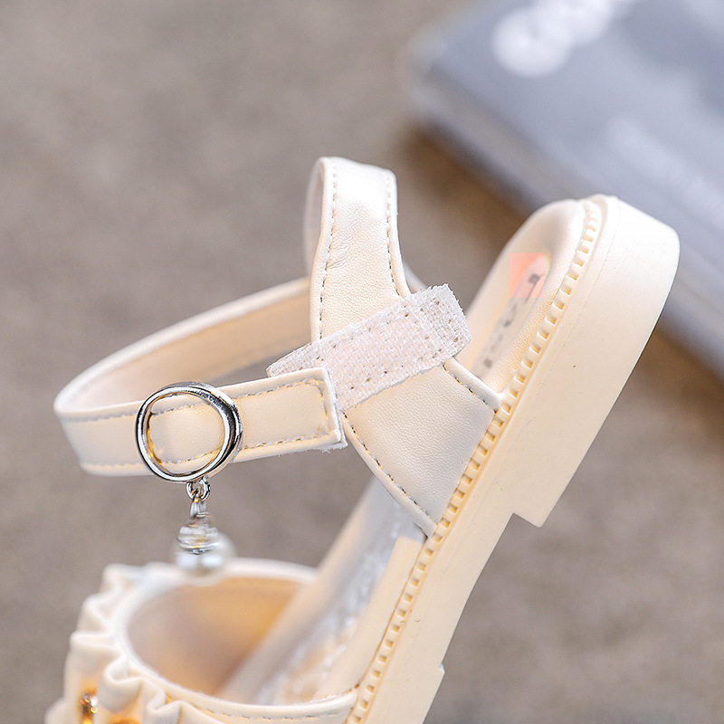 Sandalias con diamantes de imitación para niña, zapatos antideslizantes de verano, ostentosos