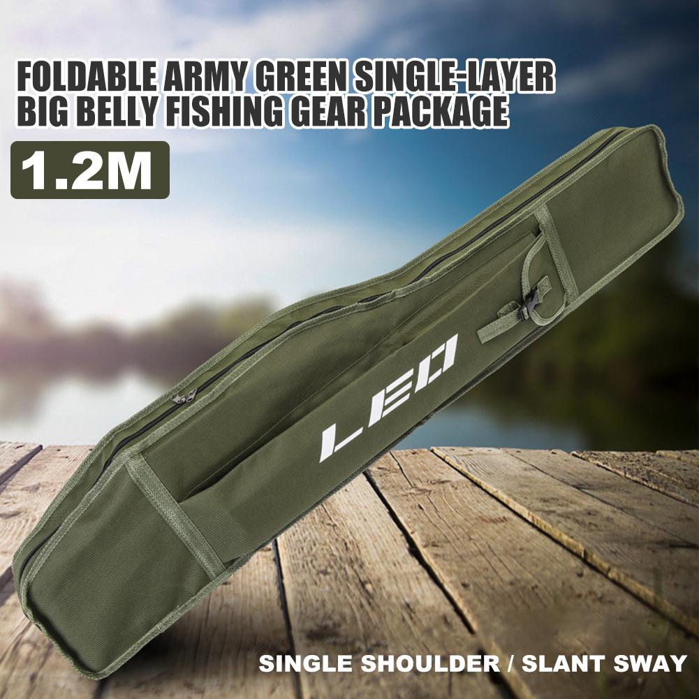 Durable Fishing Pole Storage Case Single Layer Big Easy to Package Not Easy to Fall Off Belly Sea Boat Fishing Tackle Pouch
