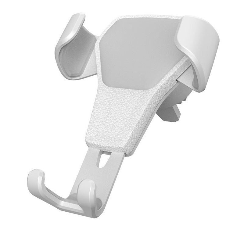 Soporte magnético para teléfono móvil, accesorio de gravedad para teléfono en coche, con Clip de ventilación, para iPhone y GPS: White
