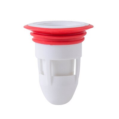 Anti-refoulement de Drain de plancher de douche, joint de piège sans eau, robinet de vidange à sens unique: WHITE