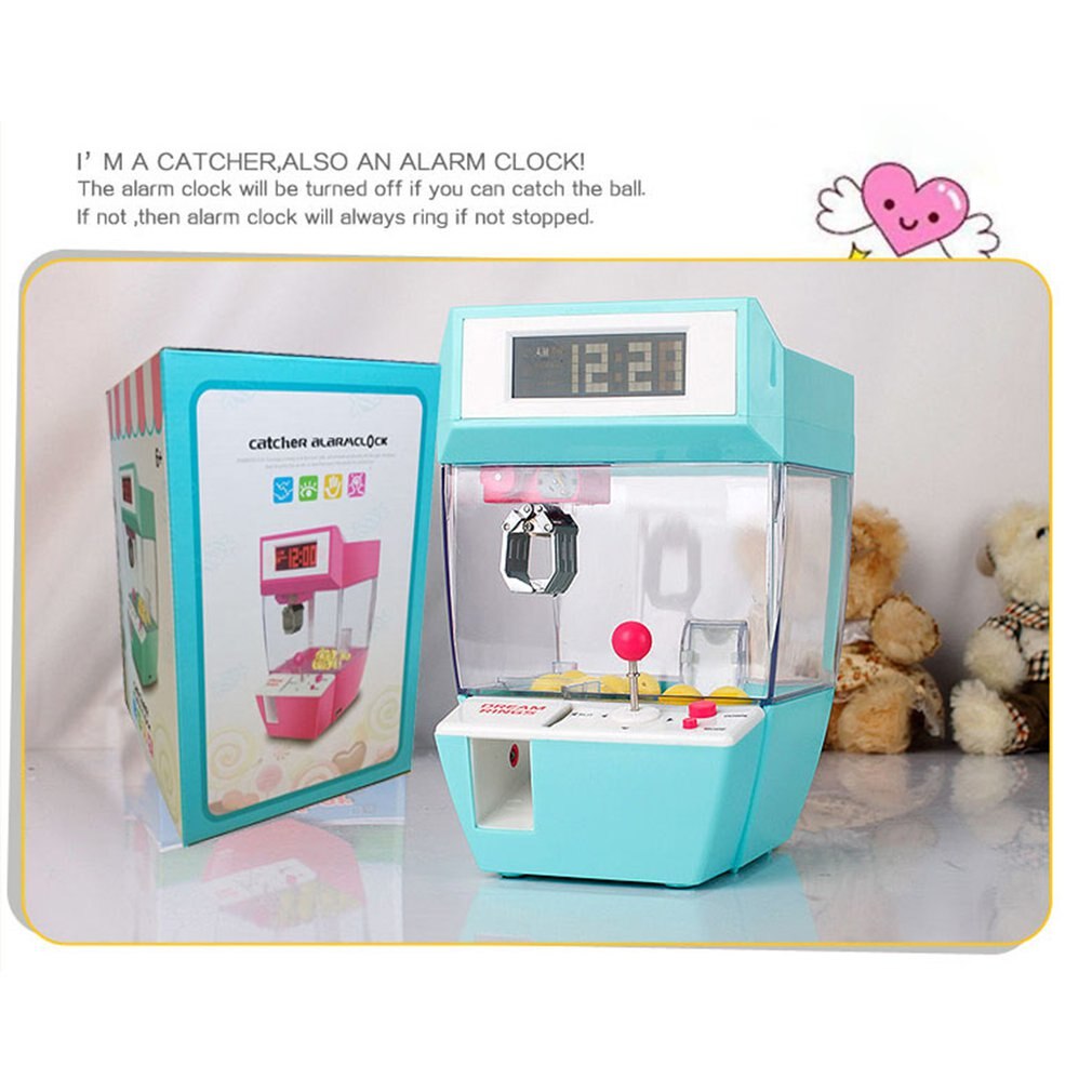 Catcher Wekker Muntautomaat Machine Game Machine Snoep Opknoping Pop Klauw Klauw Machine Arcade Kid 'S Automatische Speelgoed Kids