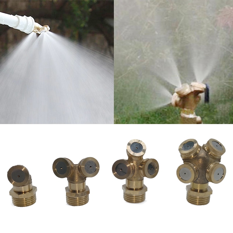 Micro Mist Nozzles Water Sproeikop Tuin Sprinkler Verstelbare Sproeiers