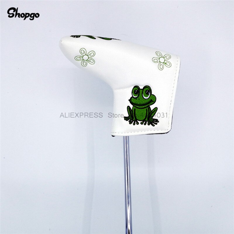 Lovely Embroidery Frog Golf Putter HeadCover Outdoor Waterproof PU Golf Cover Sport Golf Accessories