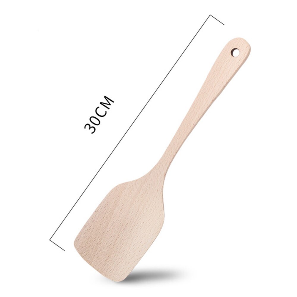 Wood Spatula Kitchen Accessories Non-Stick Cookware Cooking Tools Wooden Shovel Kitchen Tool Kitchen Cooking Utensil Tool: AS the picture2