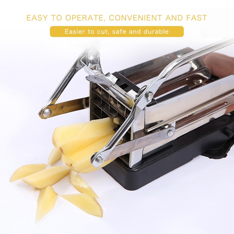 Franse Fry Cutter Rvs Aardappel Strip Slicer Snijders Chopper Aardappel Chipper Wortel Komkommer Cutters Keuken Gadgets