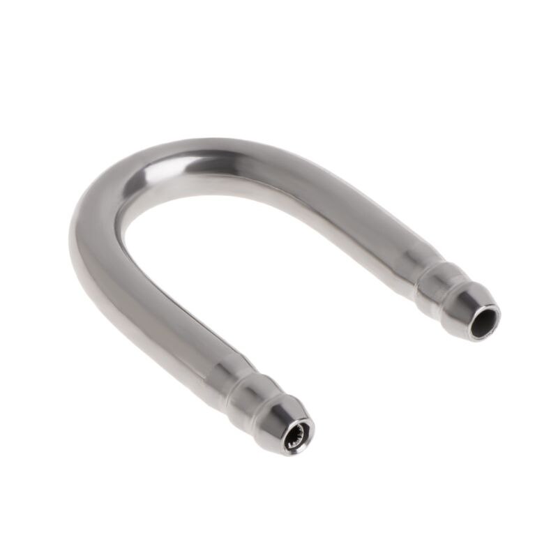 Conector de aireador de oxígeno para acuario, tubo de aire para pecera, forma de U, acero inoxidable, CO2: Default Title