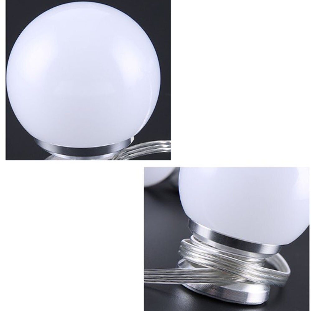Miroir de maquillage vanité lumière LED ampoules Kit lampe 3 niveaux luminosité réglable éclairé maquillage miroirs cosmétiques lumières