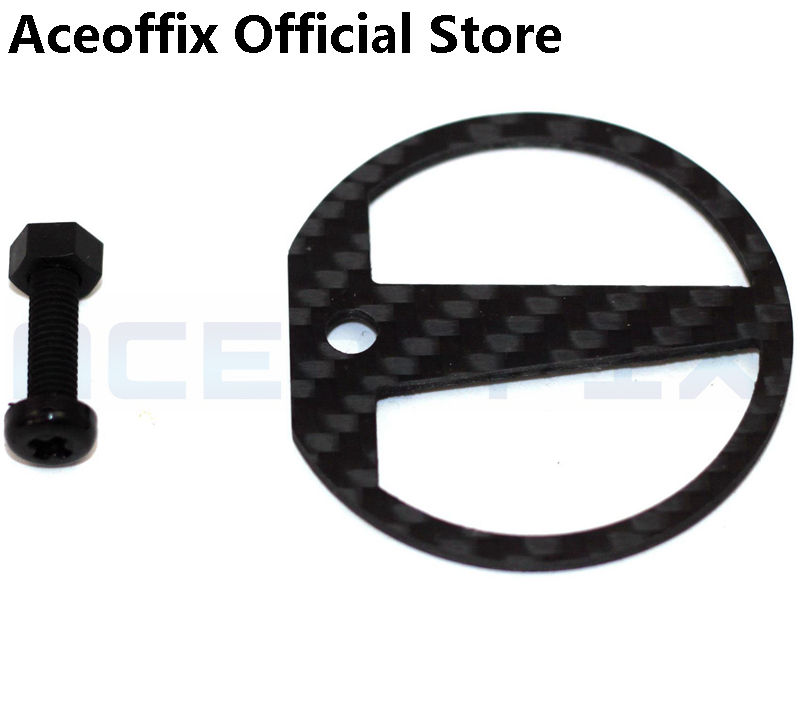 Aceoffix Brompton folding bike carbon fiber front fork brake line stop plate Cable Fender: Default Title