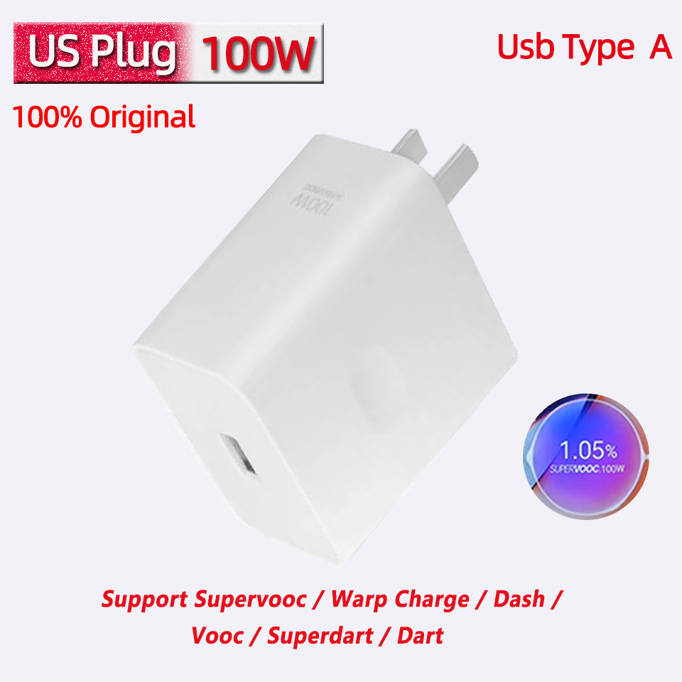 Cargador Oneplus Original Supervooc 80w tipo A adaptador Cable de carga súper rápido 100w tipo C One Plus 13 10 Pro 11 Nord CE 3 CE3: Rojo / UE