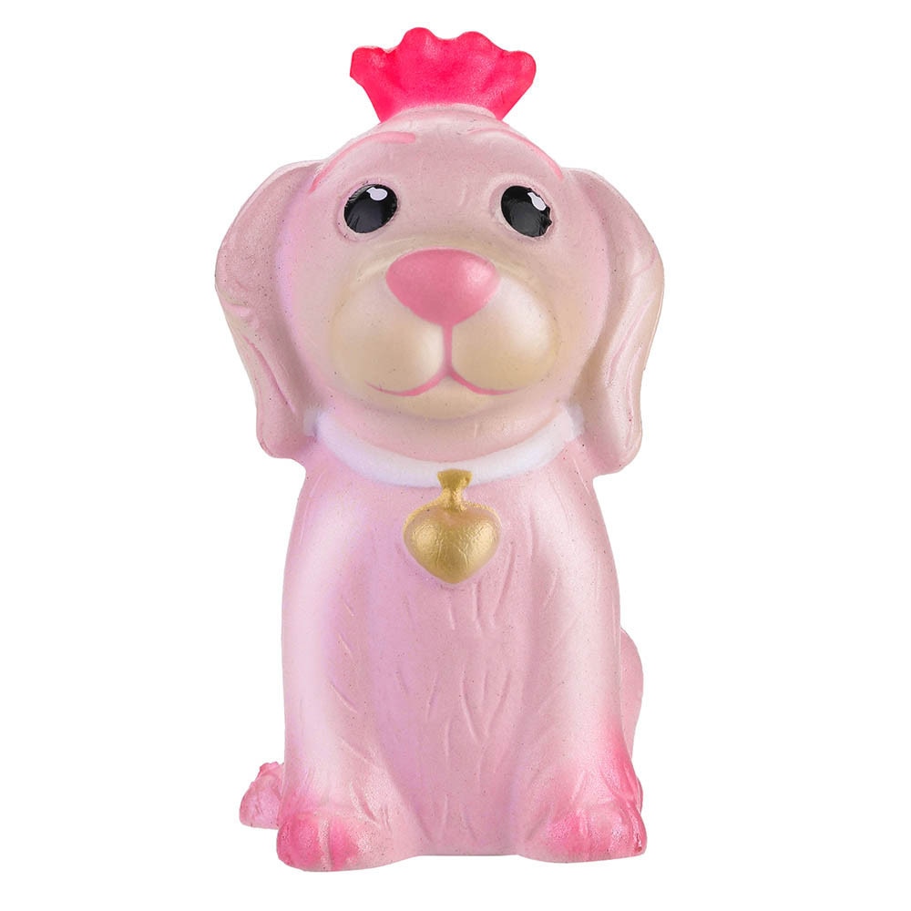 Squeeze Stress Reliever Pink Pet Dog Slow Rising Toys Decompression Slow Rebound Toy Mood Pressure Relief Toy #A