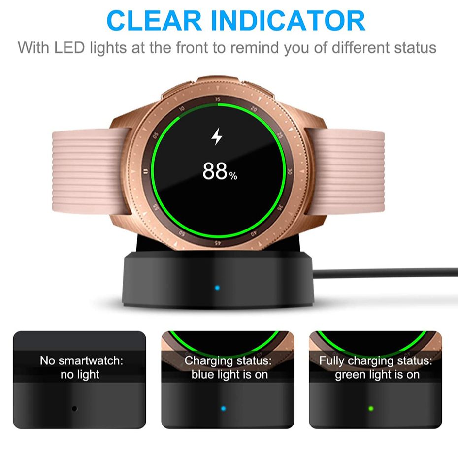 Fivetech Smart Uhr Ladegerät Dock Stehen für Samsung Getriebe S3 S2 Galaxy Uhr S2 S3 46mm 42mm Wireless schnelle Lade Halterung