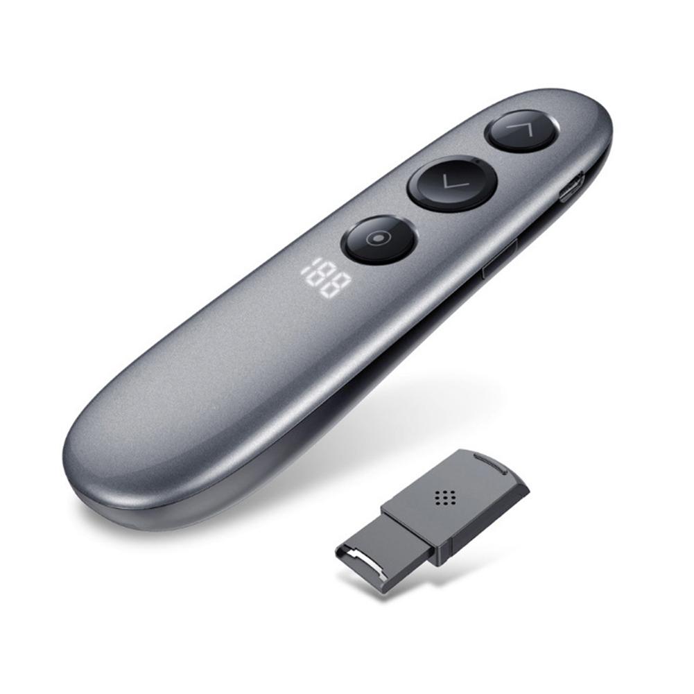 20 meter Afstandsbediening Afstand Draadloze Presenter Benadrukken Vergroten Digitale USB Oplaadbare PPT Presentatie Clicker: Default Title