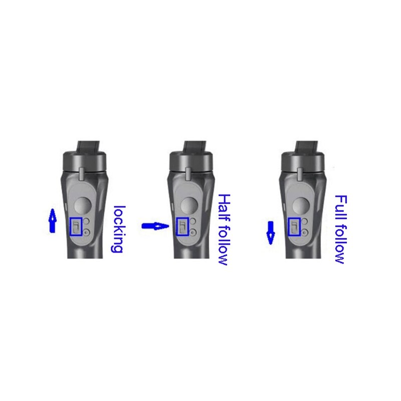 Gimbal Stabilizer for Smartphones & Action Cameras - Single Handle Bluetooth Mount
