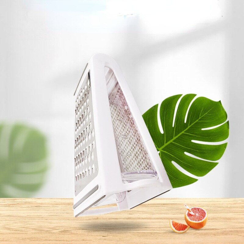 2 Sided Stainless Steel Manual Vegetable Cheese Grater With Container Box Tray Multipurpose Kitchen Tool Vegetable Cutting Tool