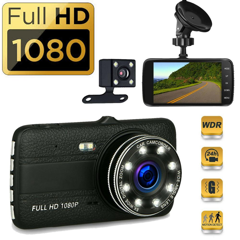 Dual Dash Cam 1080P Auto Vrachtwagen Dvr Dashboard Camera Touch Screen Auto Dvr Dashcam Recorder Nachtzicht Met Achter camera