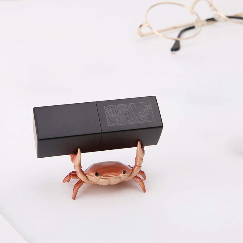Japanese Cute Crab Pen Holder Weightlifting Crabs Penholder Bracket Storage Rack Stationery