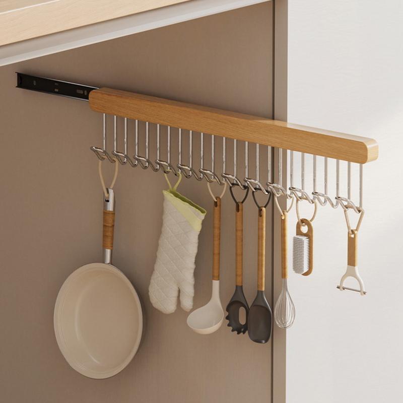 Barre de suspension pour placard, crochet coulissant multifonctionnel, support coulissant pour garde-robe, gain de place, tige de placard pour attaches, foulards