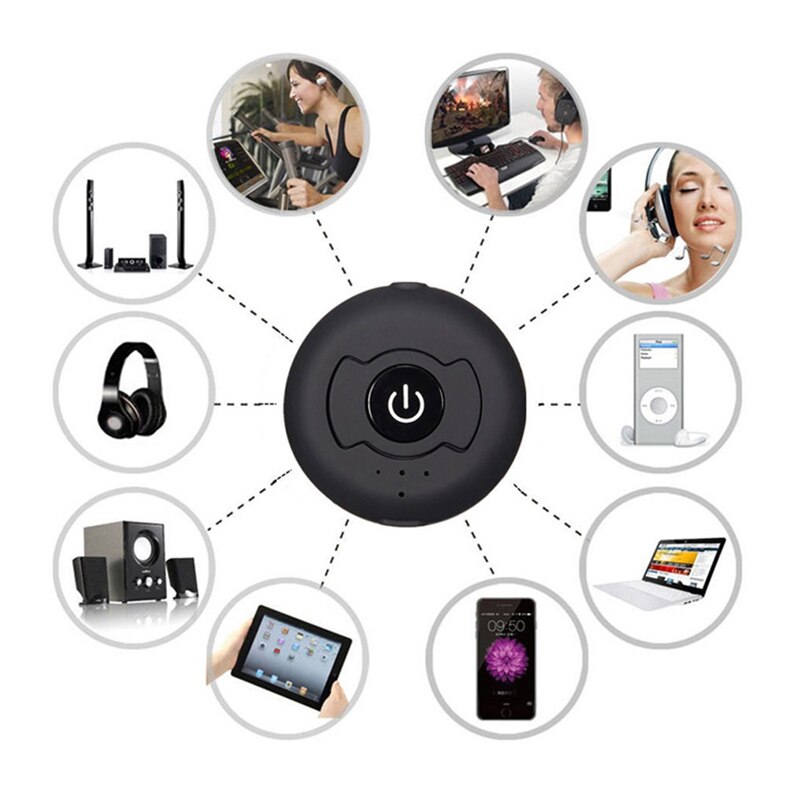Multipoint Wireless Bluetooth Transmitter For Audio TV 3.5mm Jack Aptx Music AUX Bluetooth 4.0 Adapter For Two Headphones