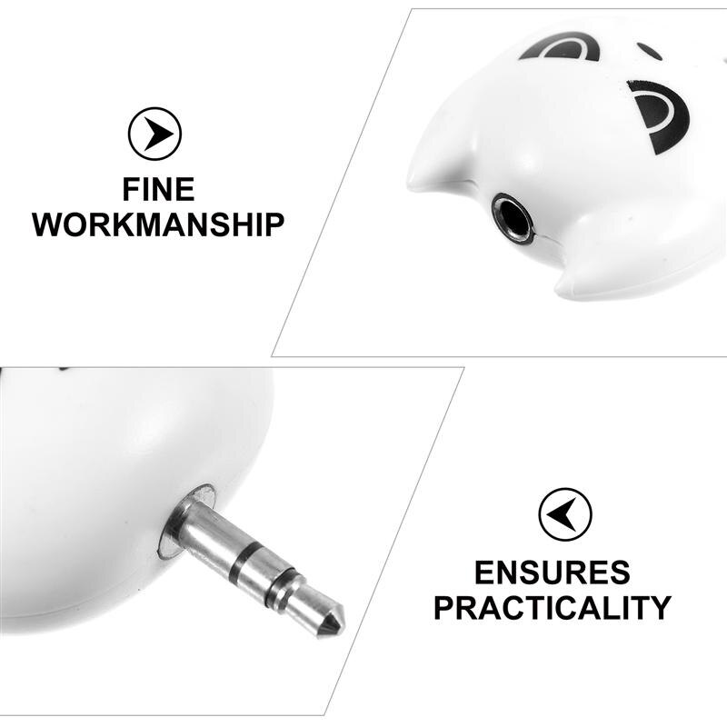 2pcs Headphone Splitter Triple Outputs Headphone Audio Splitter Connector