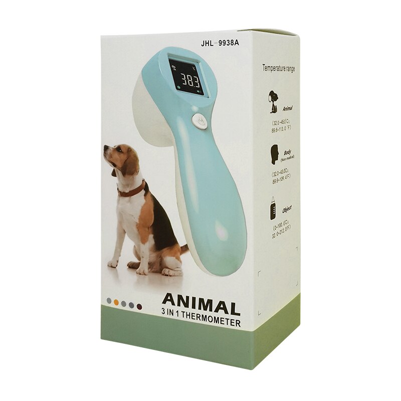 Thermomètre infrarouge numérique sans Contact 3-en-1 pour Animal de compagnie, chat, chien, pistolet de température pour Animal de compagnie, cochon, vache, mouton, cheval, thermomètre