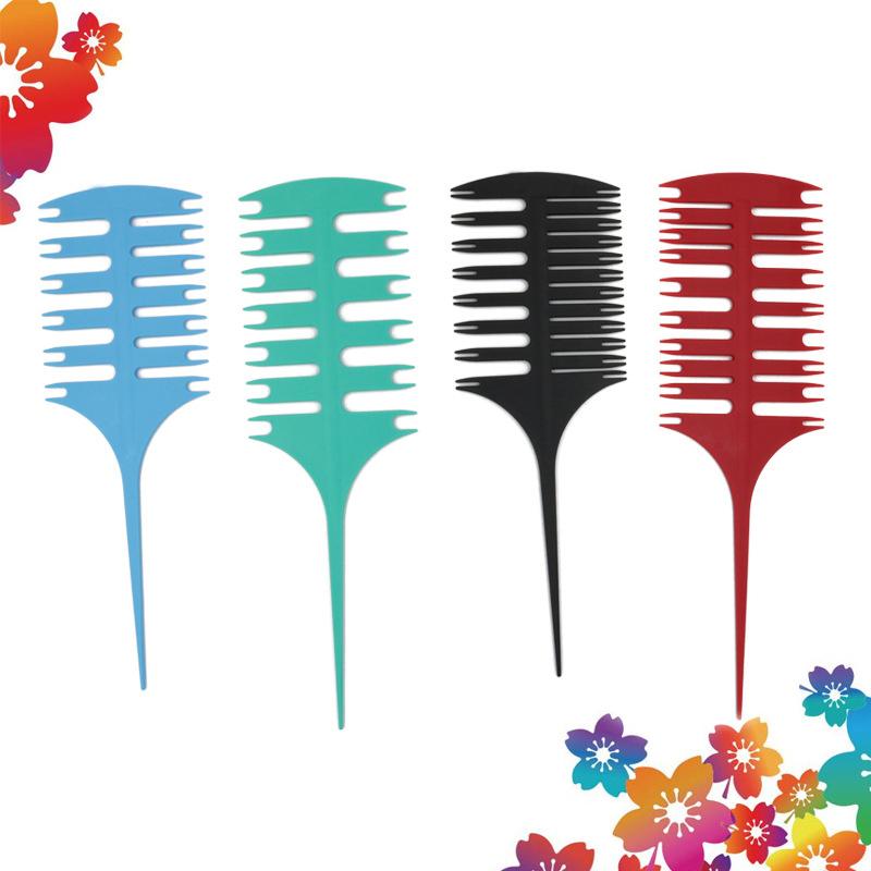 Hair Brush Comb Plastic fish bone comb Two sided multifunction highlight weaving comb hair tools Perm Comb hair