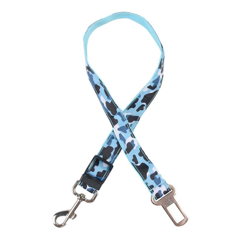 Verstelbare Camo Honden Veiligheid Leiband Autogordel Voor Puppy Pet Taille Riem Teddy Veiligheid Riemen Leash Gebruikt Voor Reizen dierbenodigdheden