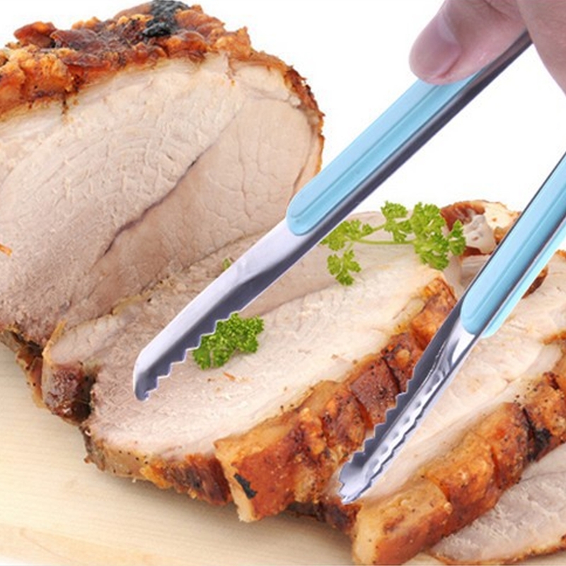 Rostfritt stål salladstång kök bakning bbq tång matlagning matredskap clip axyc