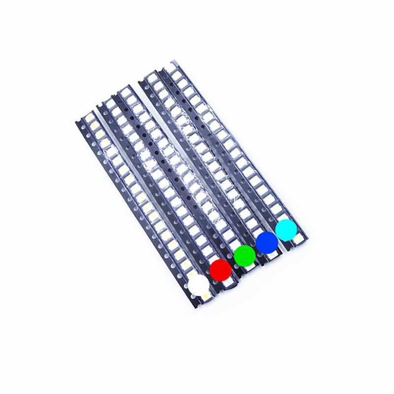 100PCS/LOT 1210 3528 Highlight SMD LED Diode Diodo 3V-3.2V White Red Green Blue Yellow 3.5*2.8 Surface Mount Light Emitting Diod