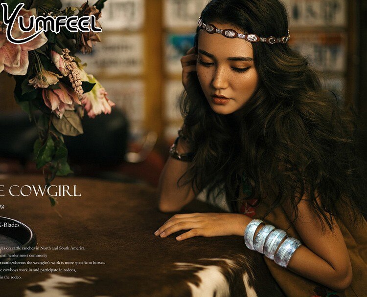 Yumfeel Fabriek Tibetaanse Sieraden Vintage Zilveren Armbanden Armband Antiek Tibetaans Zilveren Manchet Armbanden voor Vrouwen