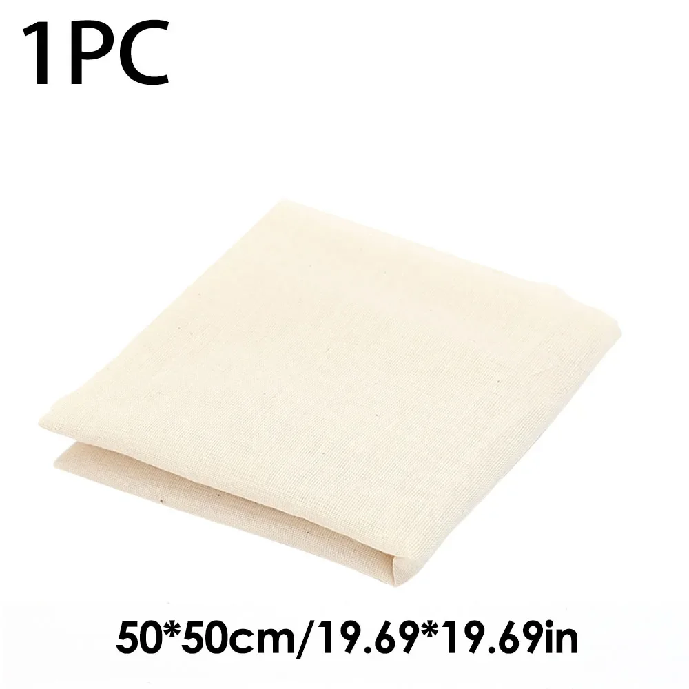 Coladores de bolsa de tela de leche de nueces reutilizables, algodón Natural sin blanquear, queso, yogur, filtro de Tofu, colador de malla fina para Cocina: Caqui oscuro