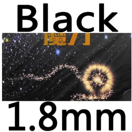 KTL Magic Power Half Long Pips-Out Table Tennis (PingPong) Rubber with Sponge: Black 1.8mm