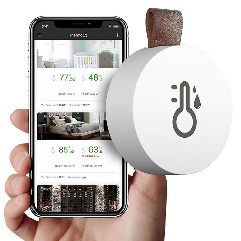Wireless Thermometer And Hygrometer Bluetooth Connection Temperature And Humidity Sensor Home Smart Thermometer And Hygrometer