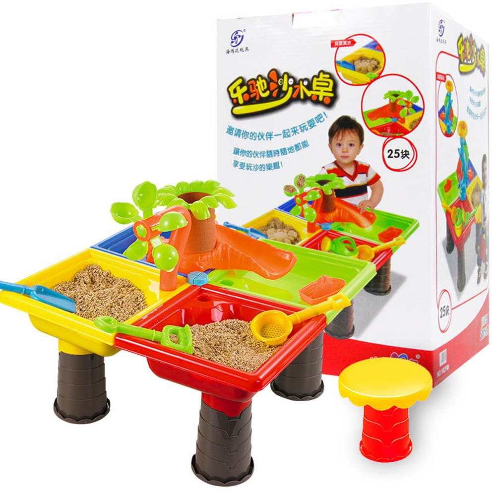 Zomer Baby Speelgoed Zand Water Spelen Strand Tafel Interactieve Strand Water Spelen Speelgoed Zand Dune Tool voor Kinderen Educatief Speelgoed
