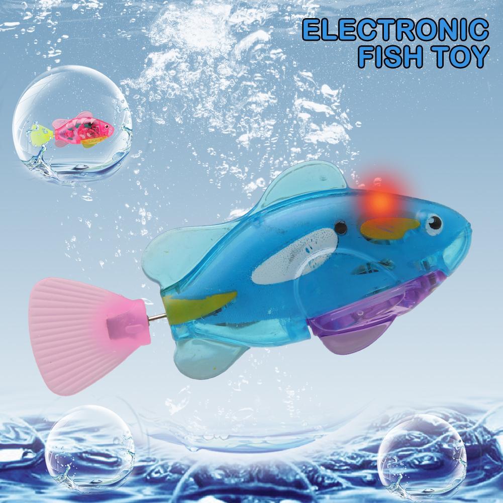 Swimming Electronic Fish Activated Battery Robotic Fish Powered Toy For Children Kid Bathing Toys Multi-Colored