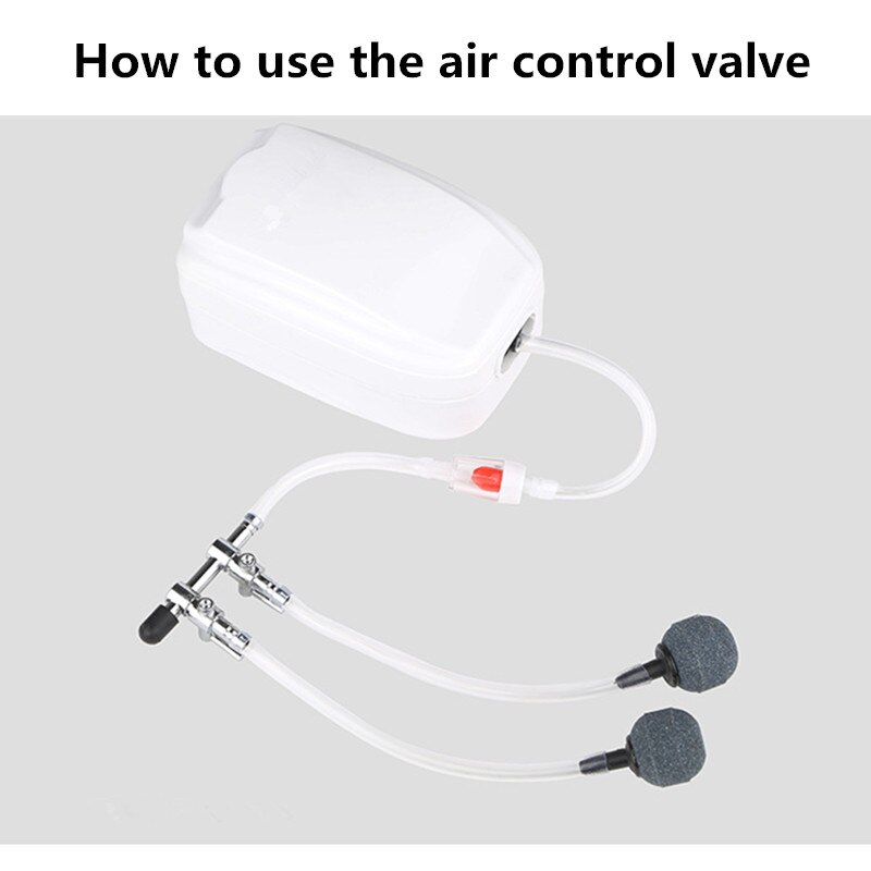 Rvs aquarium luchtverdeler regelklep instelbare aquarium luchtstroomverdeler voor zuurstofluchtpomp aquarium accessoires