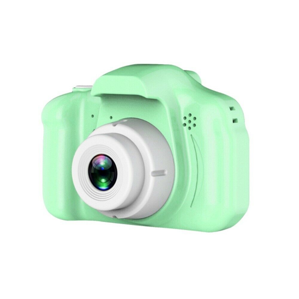 Børn 1080p digitalkamera 2 tommer skærm søde tegneserie kamera legetøj mini videokamera børn barn: Grøn