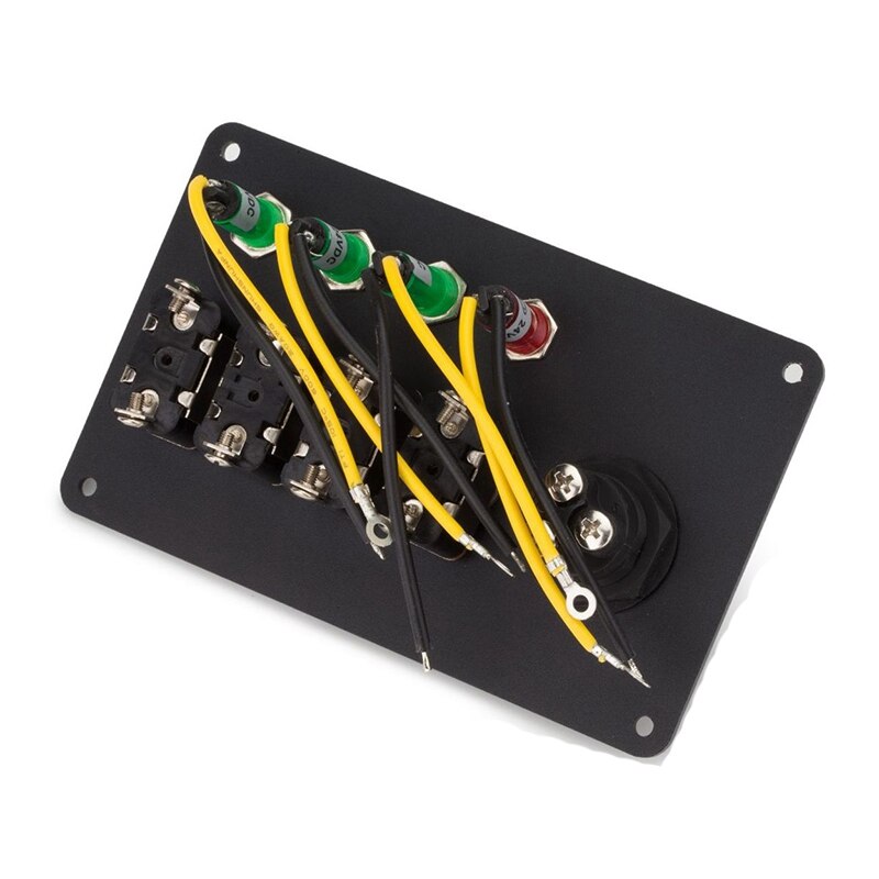 12V Ignition Switch Panel Engine Push Button LED Toggle Racing Auto