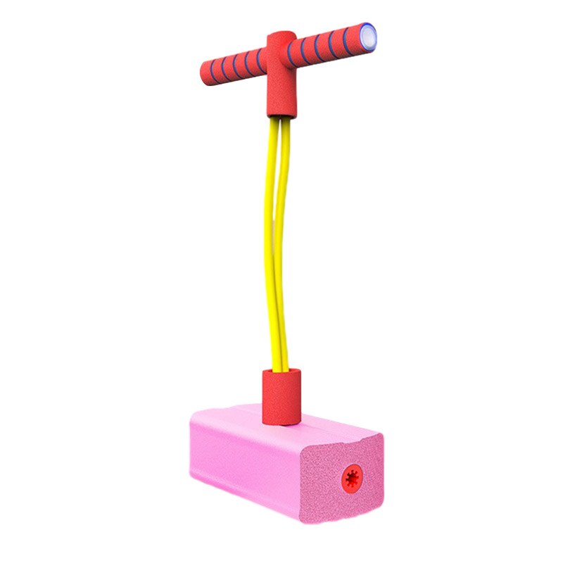 Frog Jumping Children Jumping Pole Toy Bouncing Device Bouncing Ball Doll Bouncing Pole Long Height Balance Training Equipment: PINK-A