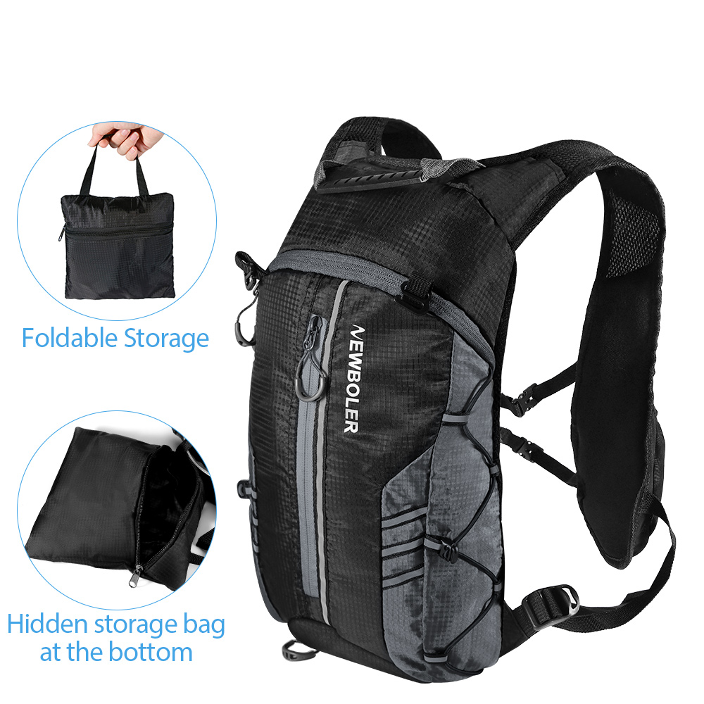Newboler outdoor ademende sporttas, fietsrugzak met vochtinbrengende eigenschappen, reisrugzak, wandelrugzak 10l -rugzak, racefietsrugzak