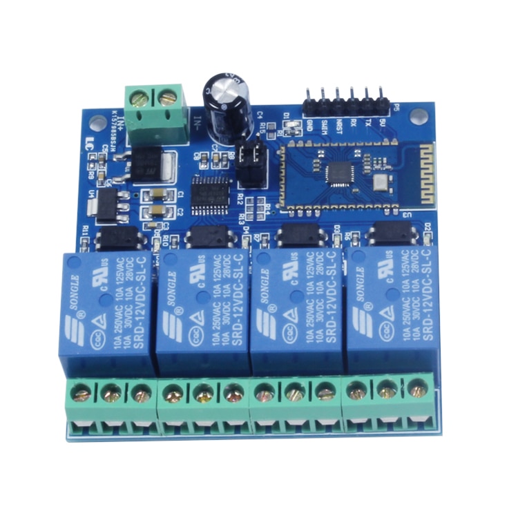 12V 4-Channel Bluetooth Relay Module Mobile Phone Remote Control Switch