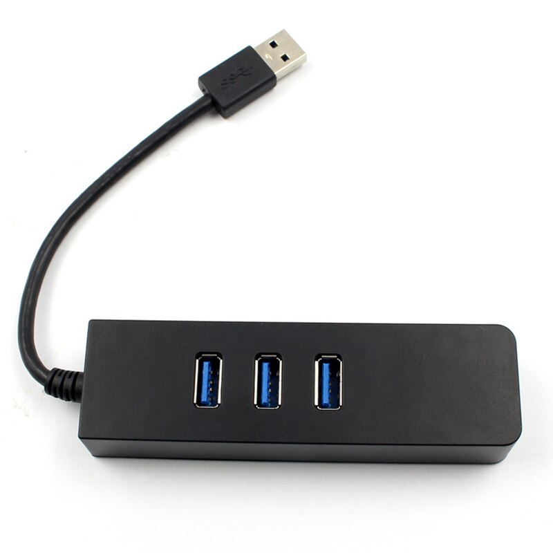 Usb 3.0 Hub 3-Poort Gigabit Ethernet Poort Voor Laptops Usb Flash Drives Mobiele Harde Schijven Usb Extenders