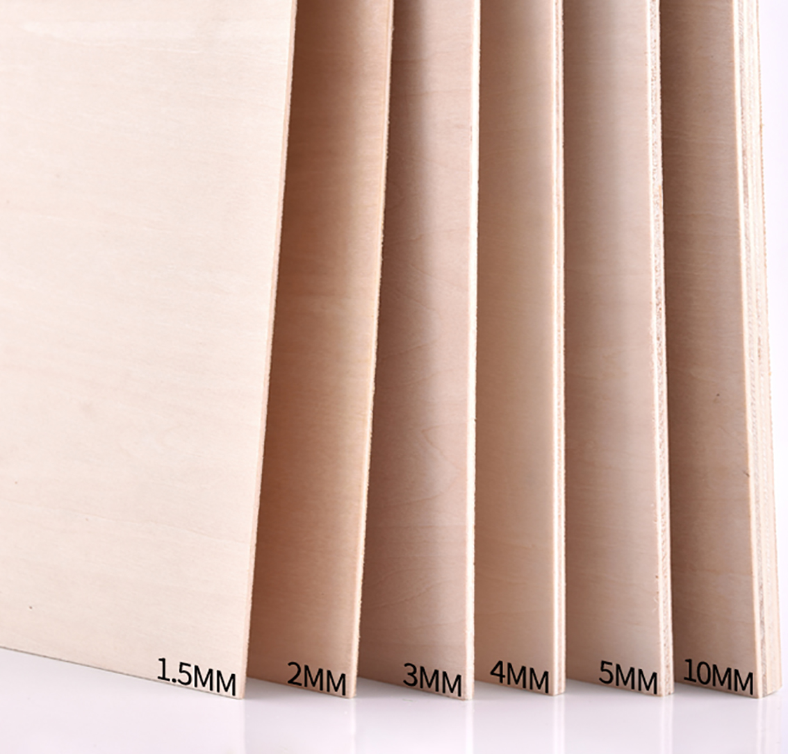 Tykk treplate av bassved, 1.5-10mm modelllag, treplate, gjør-det-selv-håndverk, sandbord, byggemodellmaterialer, tilbehør