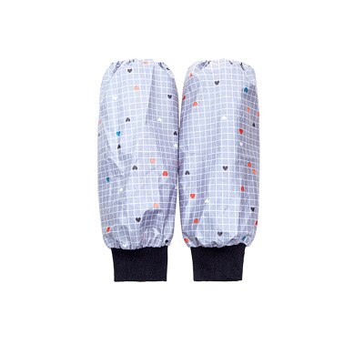 KitchenAce Dacron Waterproof Oilproof Kitchen Household Housekeeping Oversleeve Elastic Cuff Sleeve Cover Arm Protector: White